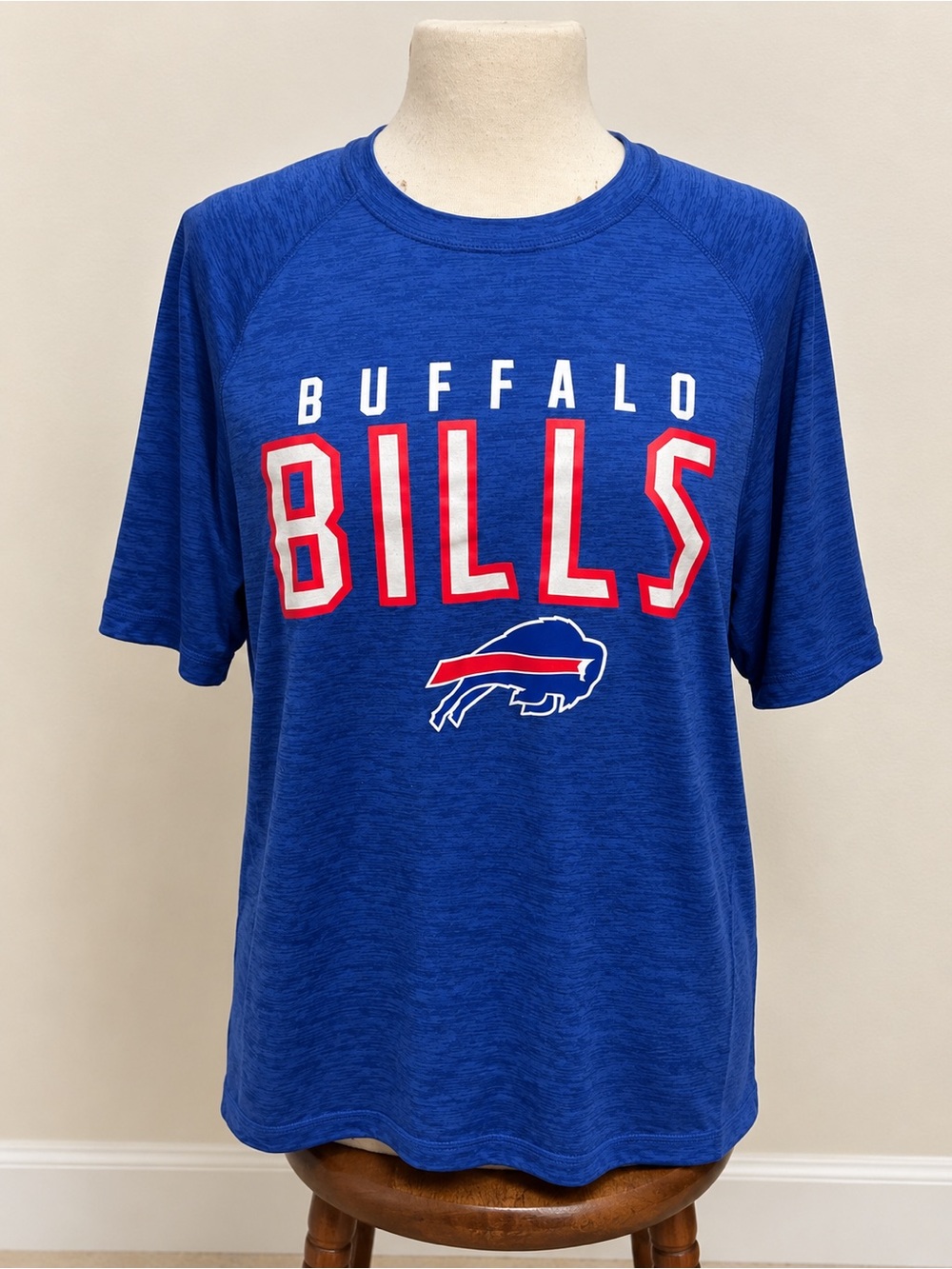 NFL Buffalo Bills Royal Blue Logo Tee with Red & White Accents